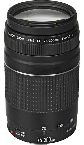 Kit Cámara Canon Eos Rebel T7 + Lentes 18-55mm Y 75-300mm Color Negro