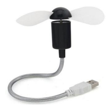 Mini Ventilador Usb Escritorio Auto Hogar / Celeste