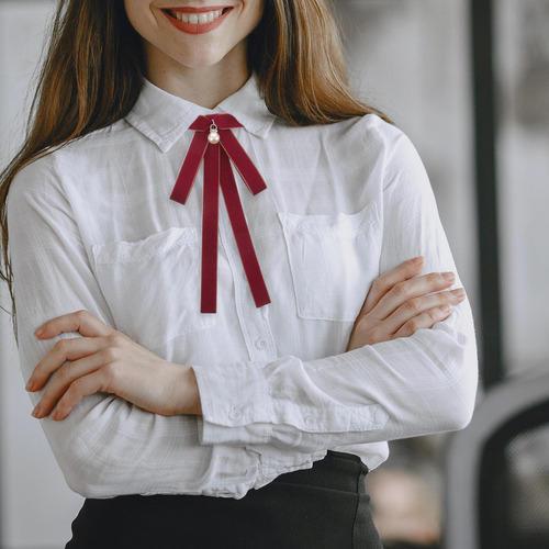 Pajarita Para Mujer: Cómoda Corbata Ajustable Con Lazo