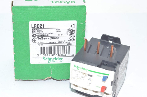Schneider Electric Bimetallic Sobrecarga Rele 600volt 18 Iec