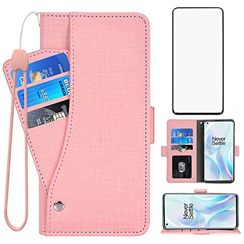 Funda Cartera Para Oneplus 8 Oneplus 8 5g Uw Tmobile Rosa Cr