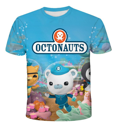 Camiseta Con Estampado 3d De Octonautas Para Niños Y Niñas,