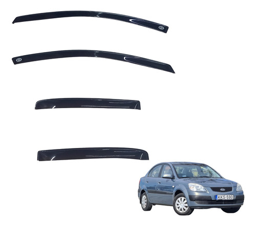 Tejas Deflectores Para Kia Rio Xcite Sedan 2006-2012