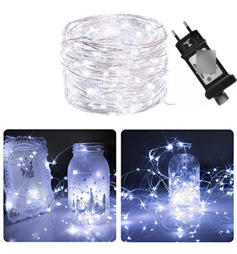Fio De Fada 120m 1200 Leds Natal Fixo Resistente Transparent