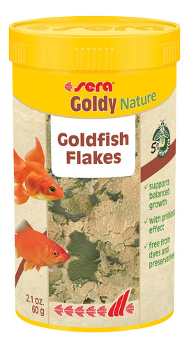 Sera Goldy Nature 60gr Comida Hojuelas Bailarinas Pecera