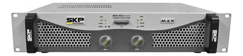 Potencia Amplificador Skp Max 420 200w + 200w 4 Ohms Color Gris Potencia De Salida Rms 400 W