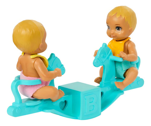 Barbie Skipper Set Cuidado Gemelos Playset