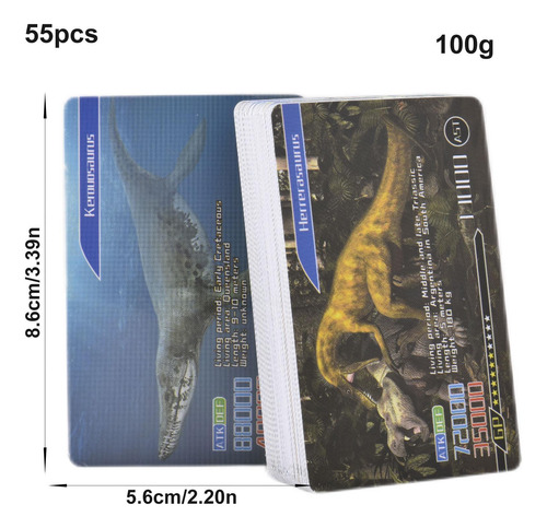 Tarjeta De Dinosaurio Para Niños 55 Piezas De Tarjetas Flash