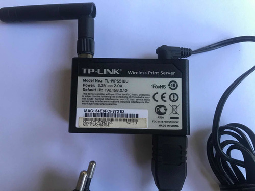 Imagem 5 de 8 de Print Server Wireless Tp-link Tl-wps510u Servidor Impressora