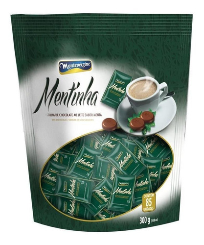 Montevérgine, Chocolate Com Menta, Mentinha 85 Pastilhas