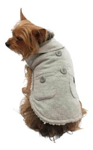 Capa Abrigo Calientito Trendy Gris P/perro Talla 1 Pet Pals