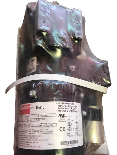 Motorreductor Mca. Dayton Mod. 4z521 A 115/230v A 70 Rpm