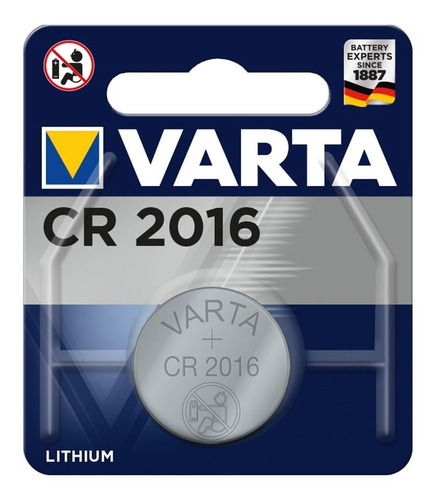 X10 Pila Cr2016 Varta 3v Litio Luces Alarmas Auto Cr-2016