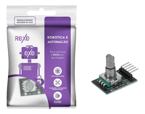 Módulo Encoder Decoder Rotativo Ky-040 - Roxo