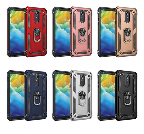 Funda Para LG Stylo 6 Carcasa Rudo Uso Con Soporte Magnético