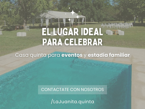 Casa Quinta Para Eventos Y Alojamiento Con Pileta Y Quincho 7 Personas