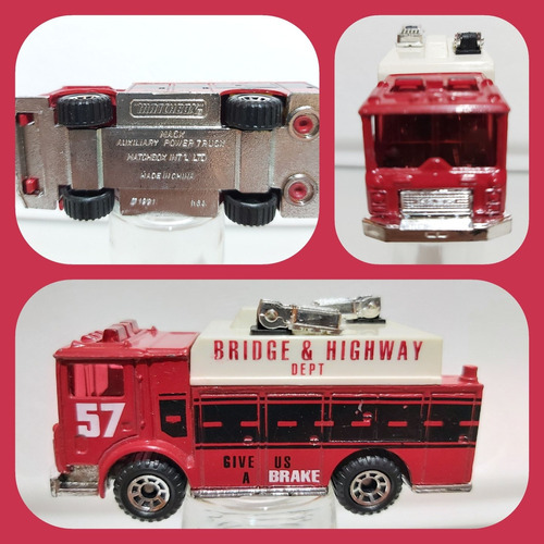 Matchbox Mack Auxiliary Power Truck 1991 Hecho En China