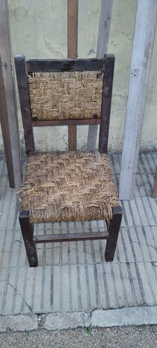 Silla Antigua De Paja No 5