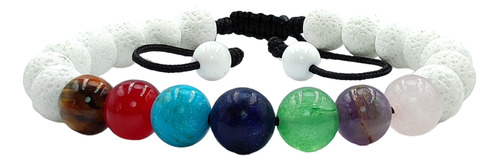 Pulsera 7 Chakras White - Joyería Fenix