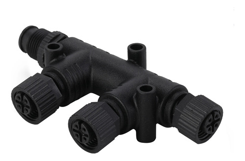Conector Nmea 2000 T De 4 Puertos, 5 Pines, M12, Rosca Ip67,