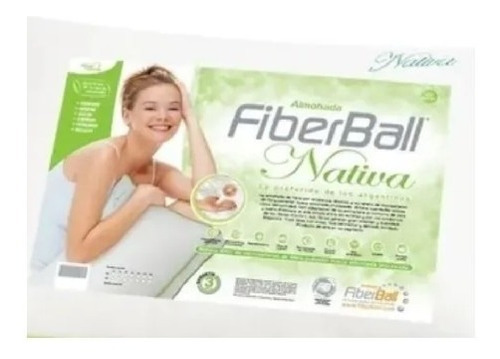 Imagen 5 de 5 de Almohada X 2 Nativa De Fibras Huecas 70x40 Cm Fiberball