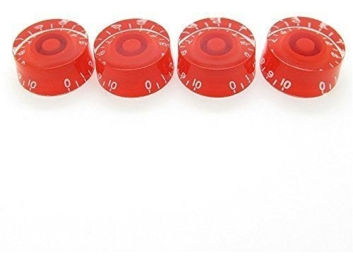 Kit Com 4 Knob Vermelho Guitarra Les Paul Sg Prs