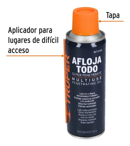 Aceite Penetrante Aflojatodo 235ml Truper