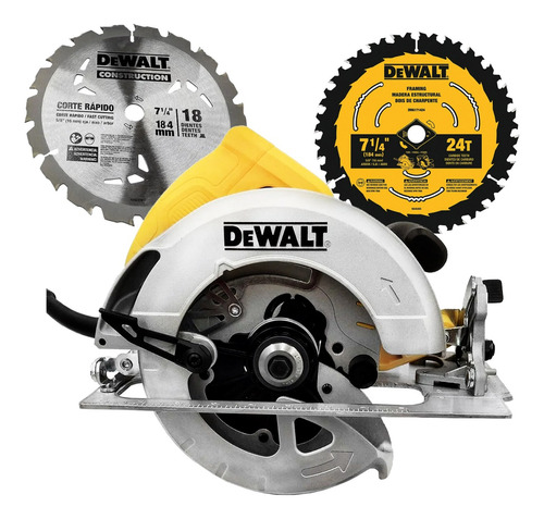 Sierra Circular Dewalt Dwe575 Con Discos 18 Y 24 Dientes