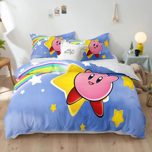 Juego De Cama De Dibujos Animados Anime Kirby A