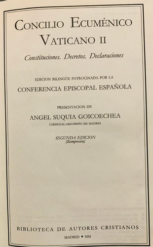 Concilio Ecuménico Vaticano Ii, Constituciones, Decretos...