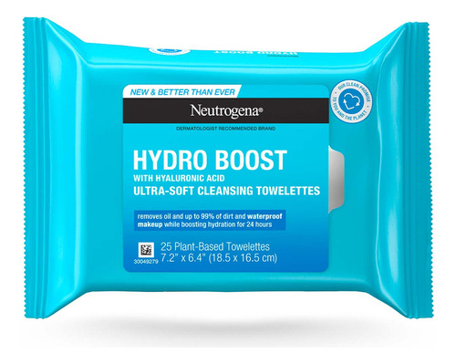 Toallitas Limpiadoras Neutrogena Hydro Boost por 25 unidades