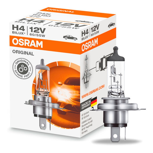 Lâmpada Farol Logan 2008 Até 2013 Osram Standard H4 Par