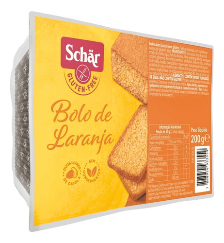 Schar Queque De Naranja Sin Gluten 200 G