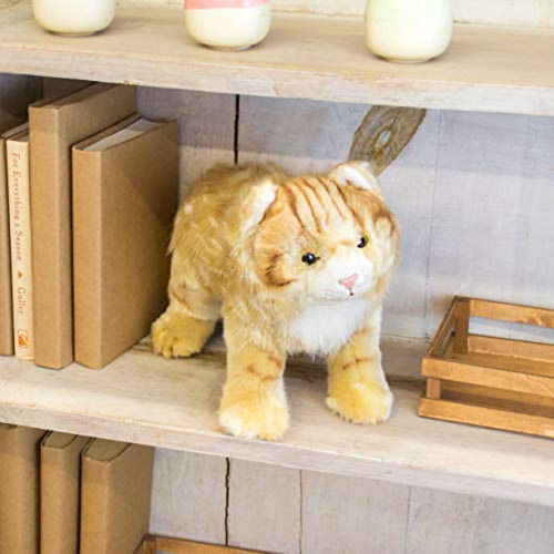 Demdaco Gran Maine Coon Gato Rayado Jengibre Juguete De Pelu