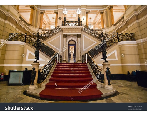 Imagem 2 de 8 de Painel Sublimado Palácio Escadaria 3,0 L X 5,0 A Sem Emenda