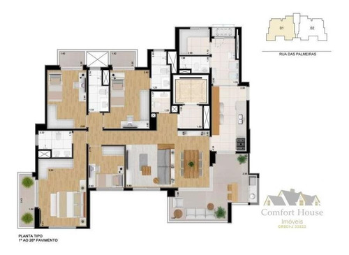 Imagem 2 de 15 de Apartamento Para Venda Em Santo André, Jardim, 4 Dormitórios, 3 Suítes, 4 Banheiros, 3 Vagas - 00494_1-1732180