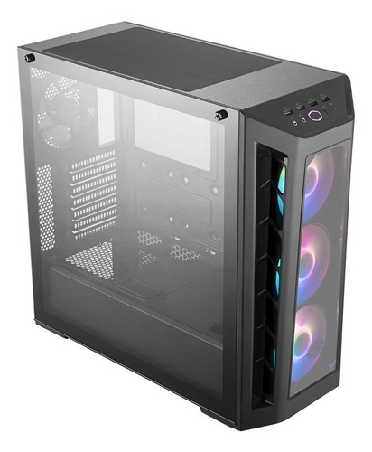 Gabinete Cooler Master Masterbox Mb530p Argb Vidrio Templado Color Negro