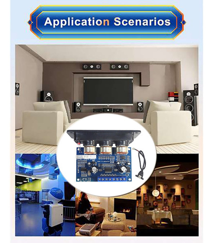 Placa Amplificadora De Potência Digital De 2,1 Canais Com Co