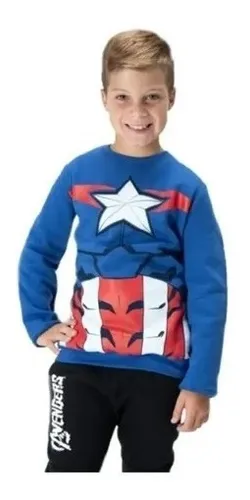 Buzo capitan america niño hot sale