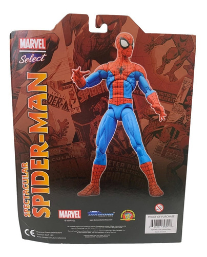 Imagem 4 de 4 de Figura Spider Man Spetacular Marvel Select Diamond