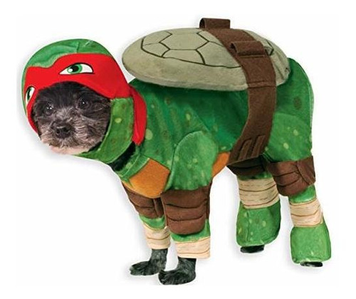 Traje Para Mascotas Raphael Tortugas Ninja Rubie.