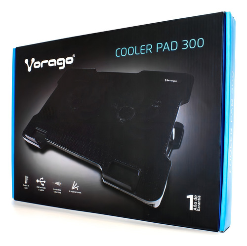 Base Eriadora Laptop Ventilador Usb Cooler Portatil Vorago Varias Posiciones Hub Usb