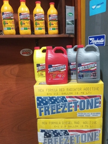 Líquido Refrigerante Freezetone Rojo Original Usa 1gl 3.79