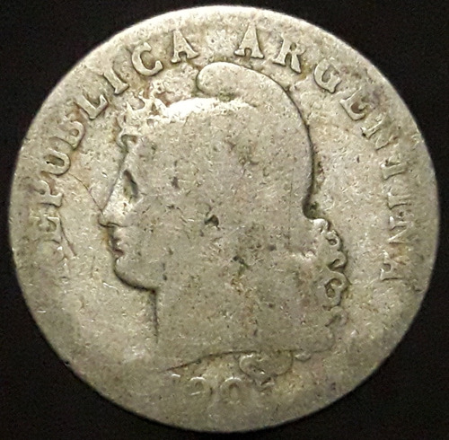 Moneda Argentina Cuproniquel 20 Centavos 1905