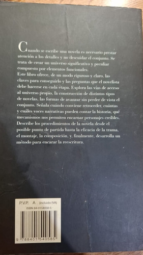 Como Se Escribe Una Novela - Silvia Adela Kohan (Usado)