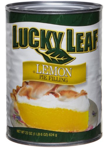 Relleno De Pastel De Limón Lucky Leaf, Latas De 22 Onzas (pa