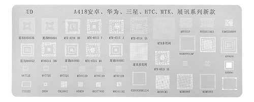 Kit Universal De Estênceis Bga Reballing Para Mtk Para Htc F