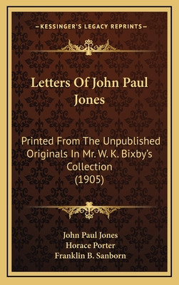 Libro Letters Of John Paul Jones: Printed From The Unpubl...