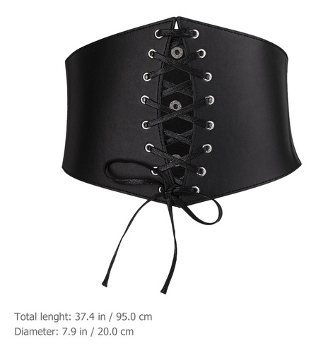 Cinturón De Corsé Con Corbata Ancha Para Mujer