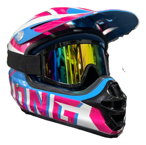 Casco Para Niño Moto Bicicleta Certificado Ece Cross Bmx Mtb